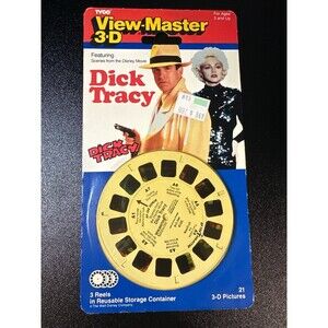 View-Master 3-D Dick Tracy Disney Movie 3 Reels Sealed 1990 NOS